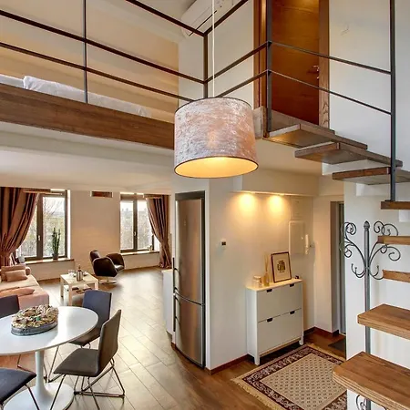 公寓 Loft 65 Panoramic View 维尔纽斯